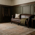 Beige Turkish rug in a styled room