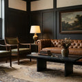 Beige Turkish rug in a styled room