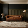 Beige Turkish rug in a styled room