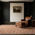 Beige Turkish rug in a styled room