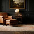 Beige Turkish rug in a styled room