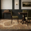 Beige Turkish rug in a dining room