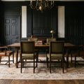 Beige Turkish rug in a dining room