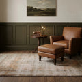 Beige Turkish rug in a snug