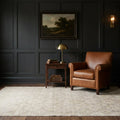 Beige Turkish rug in a styled room