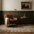 Beige Turkish rug in a styled room