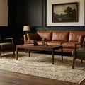 Beige Turkish rug in a styled room