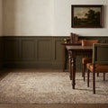 Beige Turkish rug in a dining room
