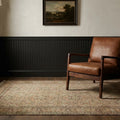 Beige Turkish rug in a snug
