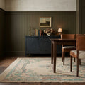 Beige Turkish rug in a kitchen