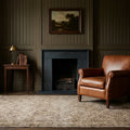 Beige Turkish rug in a snug