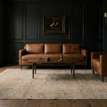 Beige Turkish rug in a styled room