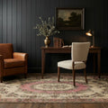Beige Turkish rug in a styled room