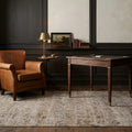 Beige Turkish rug in a study