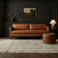 Beige Turkish rug in a styled room