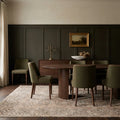 Beige Turkish rug in a dining room