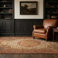 Beige Turkish rug in a study