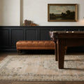 Beige Turkish rug in a styled room