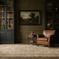 Beige Turkish rug in a styled room
