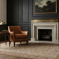 Beige Turkish rug in a styled room