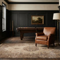 Beige Turkish rug in a styled room