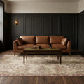 Beige Turkish rug in a styled room