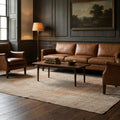 Beige Turkish rug in a styled room
