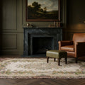Beige Turkish rug in a styled room