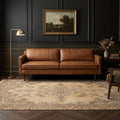 Beige Turkish rug in a styled room