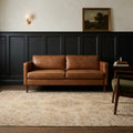 Beige Turkish rug in a styled room