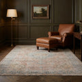 Blue Turkish rug in a landing