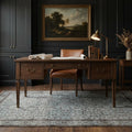Blue Turkish rug in a snug