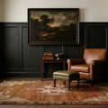 Brown Turkish rug in a styled room