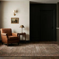 Brown Turkish rug in a kitchen