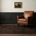Brown Turkish rug in a study