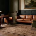 Cacao High Pile area rug in a living room