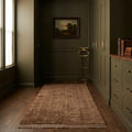Cacao High Pile runner rug in a corridor