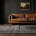 Gray Turkish rug in a styled room