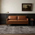 Gray Turkish rug in a styled room