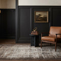 Gray Turkish rug in a styled room