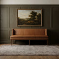 Gray Turkish rug in a styled room