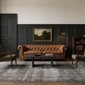 Gray Turkish rug in a styled room