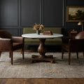 Gray Turkish rug in a styled room