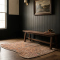 Brown Persian doormat in an entryway