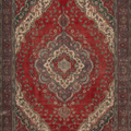 Vintage Southeastern Persian Style Oversize Rug 10x13 ft — Red & Gray Medallion