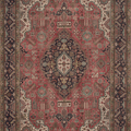 Vintage Southeastern Persian Style Oversize Rug 8x11 ft — Red & Blue Medallion