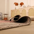 Vintage Southeastern Persian Style Oversize Rug 10x13 ft — Pink & Brown Medallion