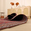 Vintage Southeastern Persian Style Oversize Rug 10x12 ft — Red & Blue Medallion