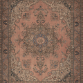 Vintage Southeastern Persian Style Oversize Rug 10x12 ft — Beige & Blue Medallion