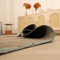 Vintage Southeastern Persian Style Oversize Rug 10x12 ft — Brown & Blue Medallion